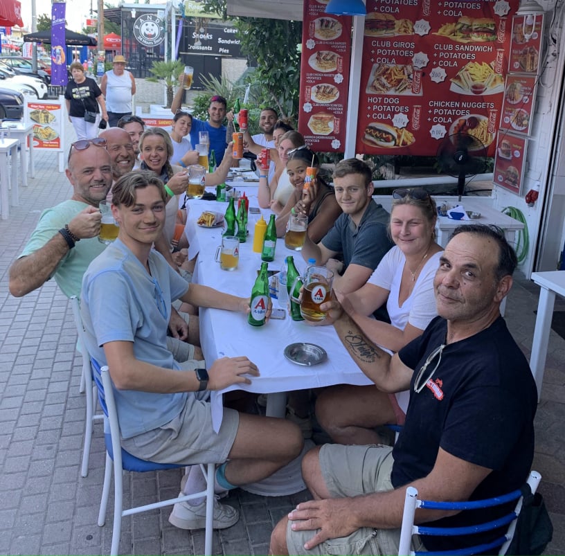 Greek local tavern food